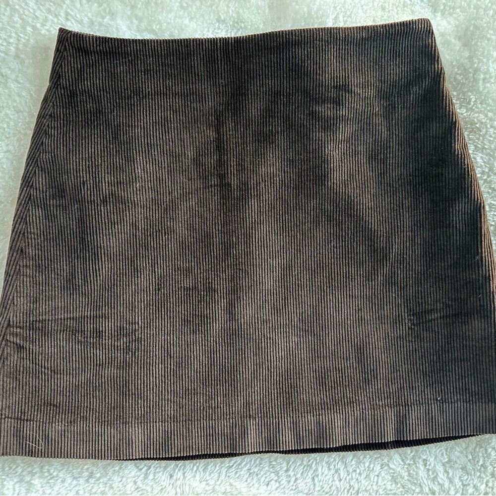 Madewell Brown Corduroy Mini Skirt